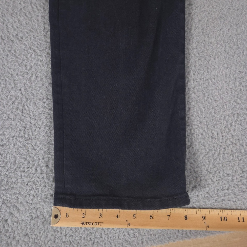 Good American Jeans Womens Large Black Good Legs Straight Pull‎ On Elastic Denim - Picture 2 of 10
